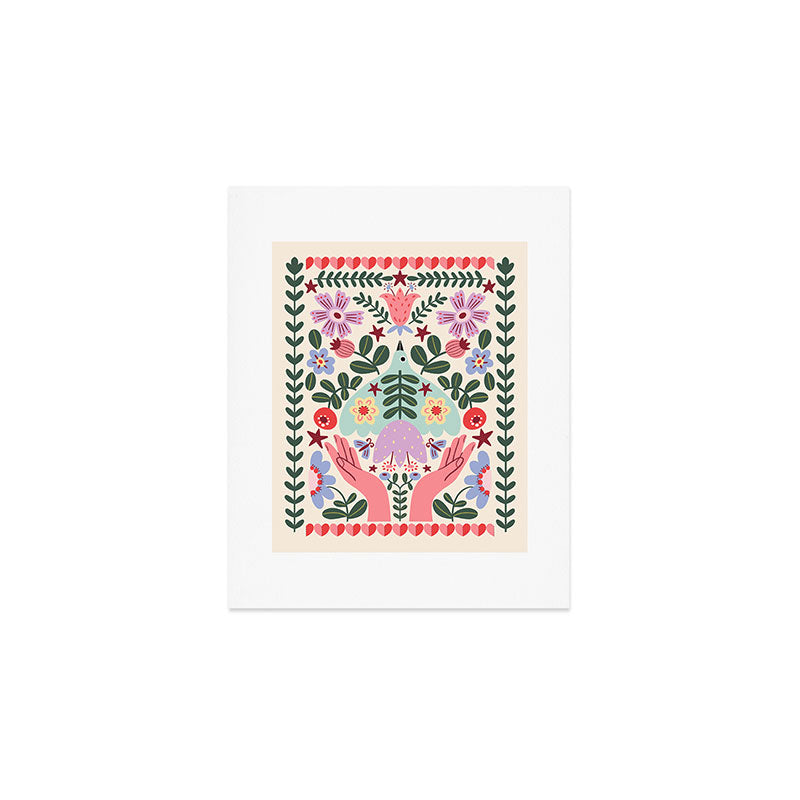 Folk Flora - Liberty Art Print Gallery Image 1