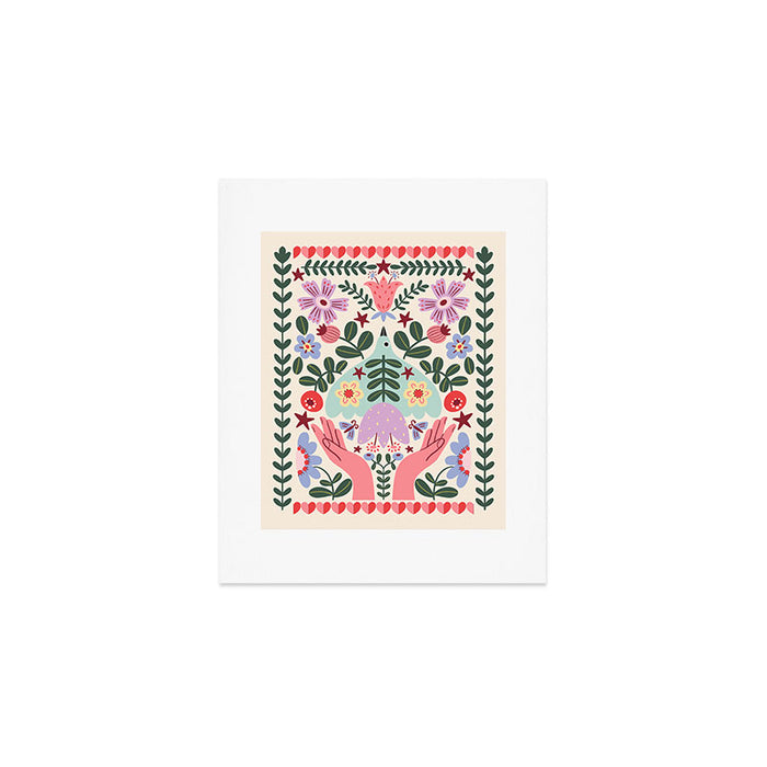 Folk Flora - Liberty Art Print Gallery Image 1