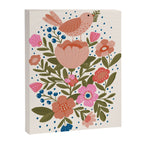 Folk Floral Bird  Canvas Print Gallery Image 6