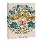 Folksy Birds love  Canvas Print Gallery Image 8