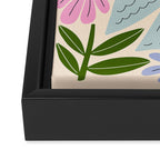 Freedom - Bird and Flowers Framed Canvas Print Gallery Image 3