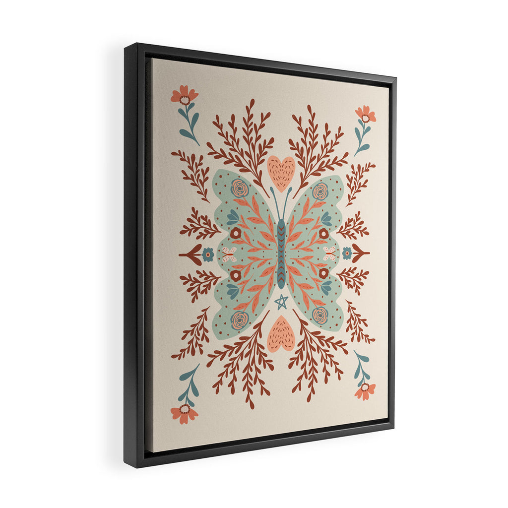 Freedom Butterfly 2 Framed Canvas Print Gallery Image 2