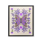 Freedom Butterfly Purple vibe Framed Canvas Print Gallery Image 6
