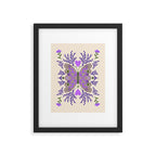 Freedom Butterfly Purple vibe Framed Art Print Gallery Image 5
