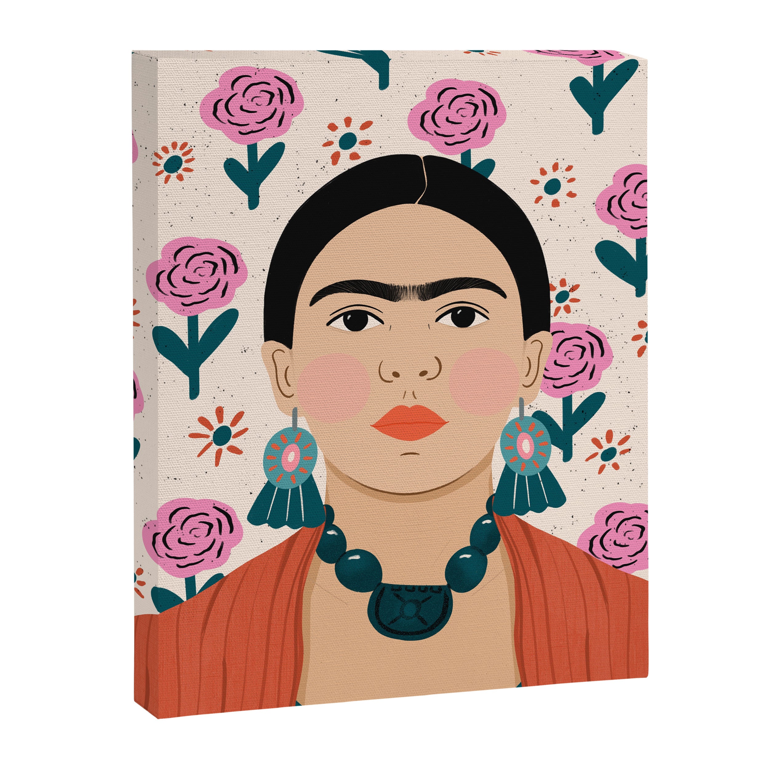 Frida Kahlo Portrait Canvas Print Gallery Image 6