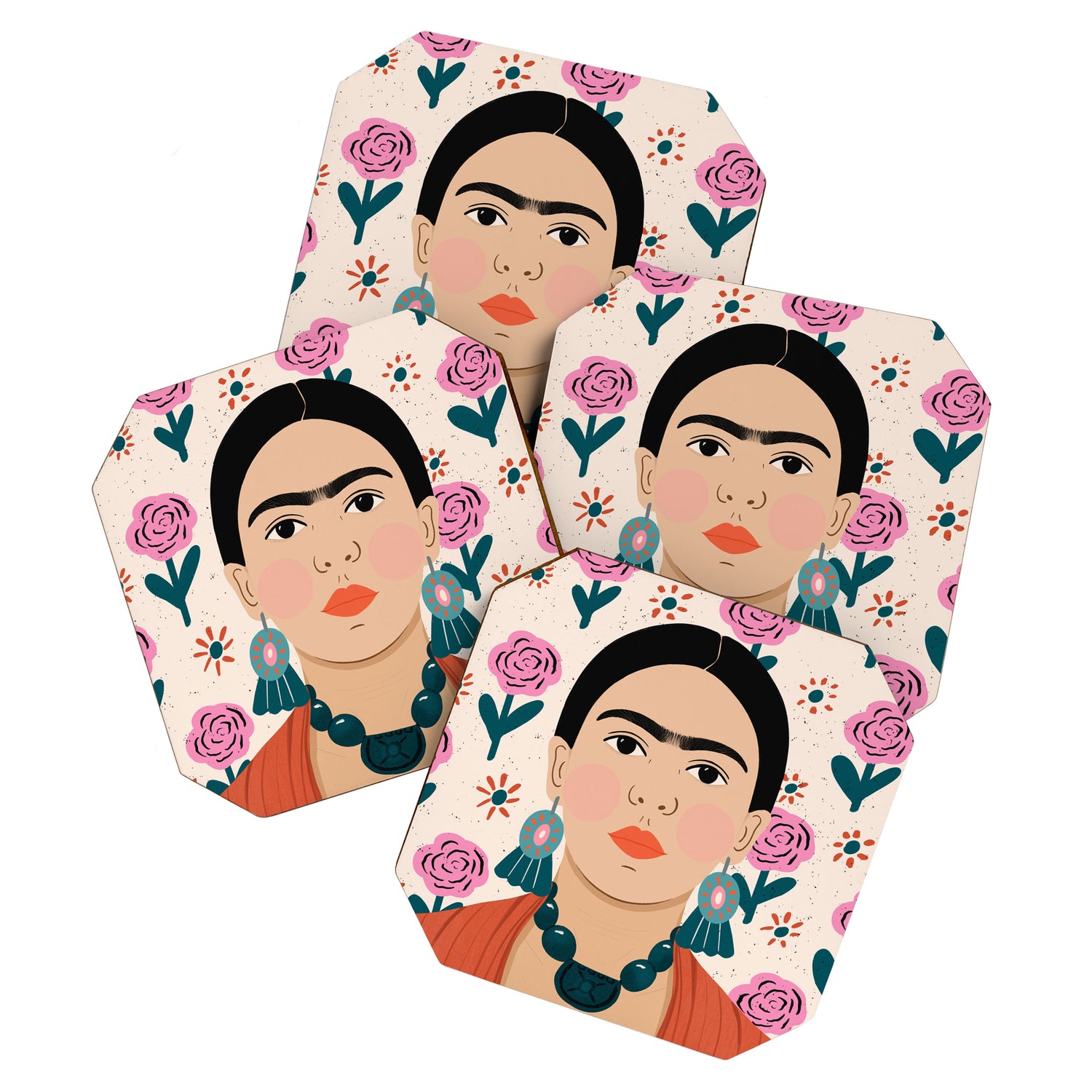 Frida Kahlo Portrait Coaster Gallery Image 1