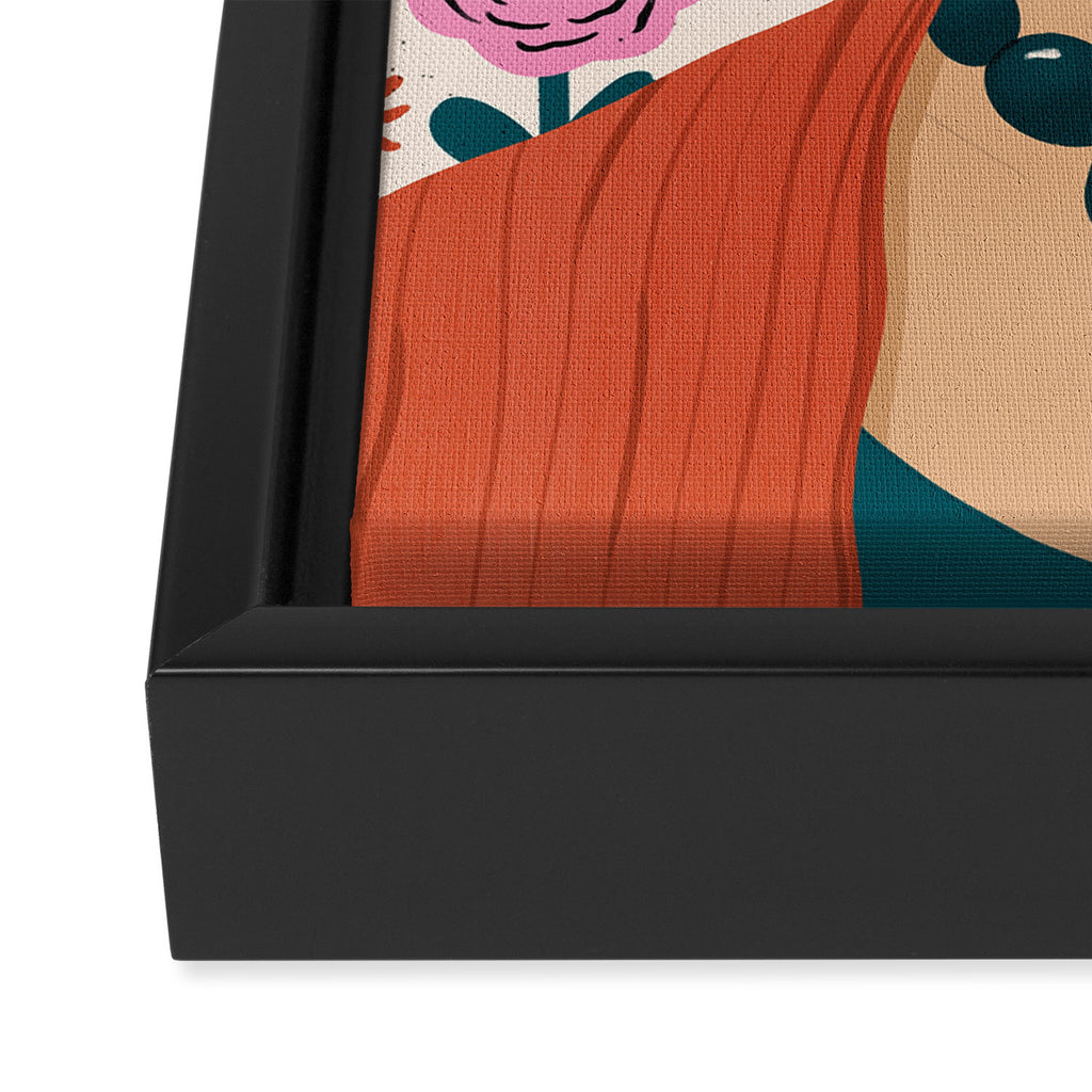 Frida Kahlo Portrait Framed Canvas Print Gallery Image 3