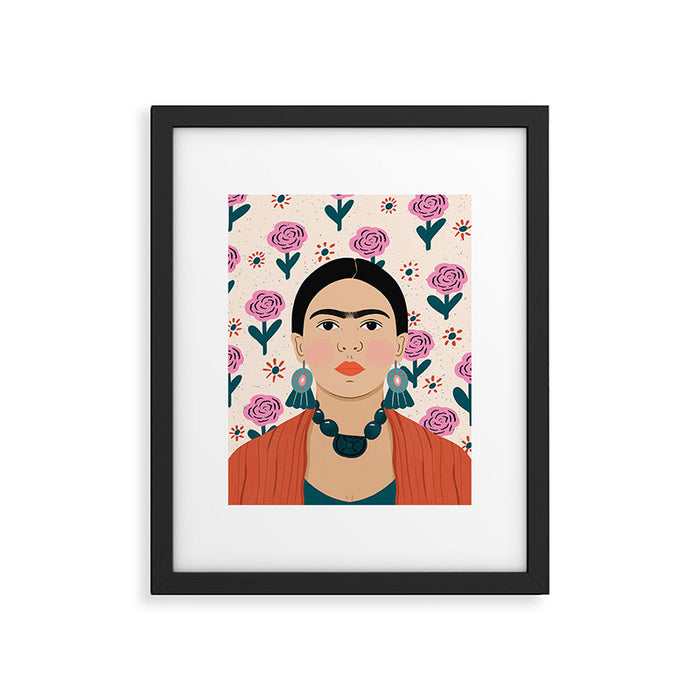 Frida Kahlo Portrait Framed Art Print Gallery Image 1
