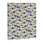 Geometric Fish Pattern - Blue and Olive Canvas Print Gallery Image 8