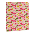 Geometric Fish Pattern - Red, Pink, Yellow, Olive Canvas Print Gallery Image 8