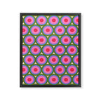 Geometric Mid Century Modern Pattern Framed Canvas Print Gallery Image 8