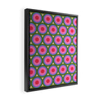 Geometric Mid Century Modern Pattern Framed Canvas Print Gallery Image 2