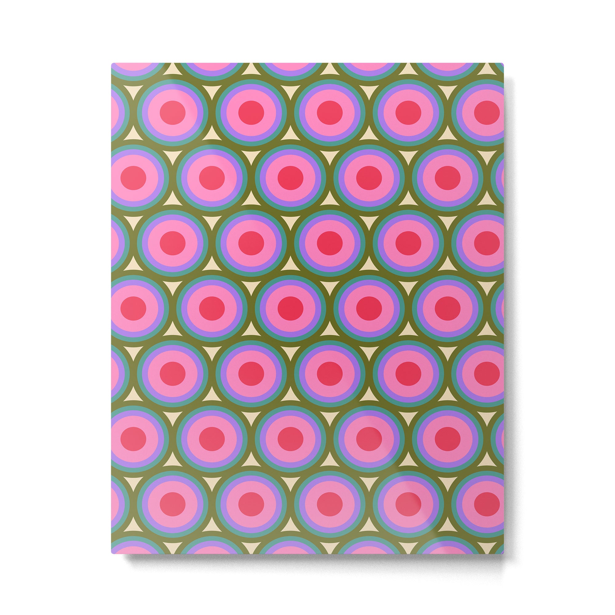 Geometric Mid Century Modern Pattern Metal Print Gallery Image 6