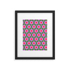 Geometric Mid Century Modern Pattern Framed Art Print Gallery Image 6
