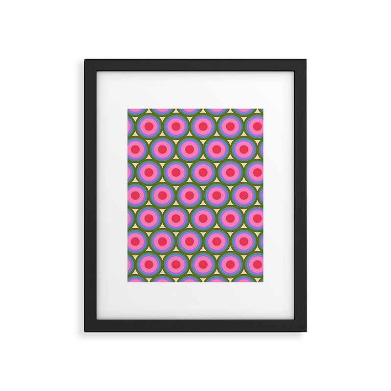 Geometric Mid Century Modern Pattern Framed Art Print Gallery Image 6