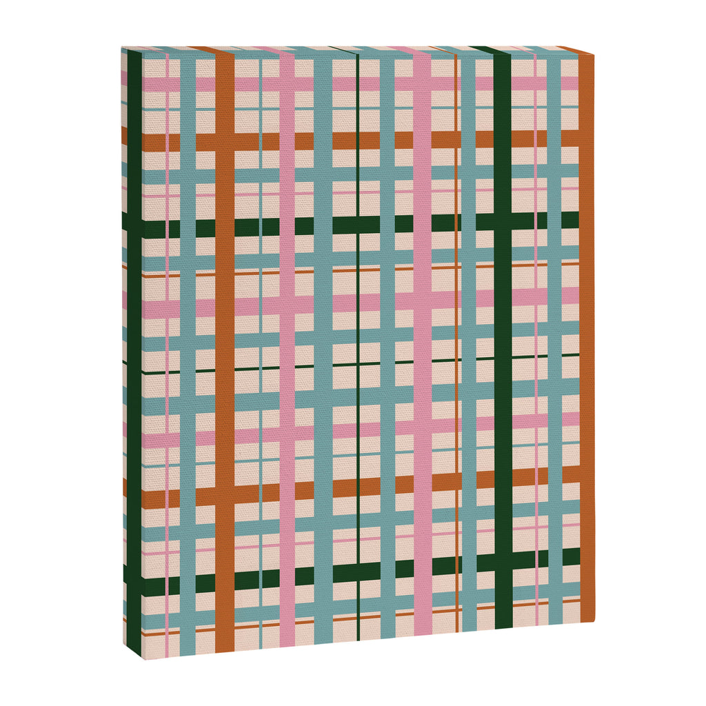 Gingham - Pastel Color  Canvas Print Gallery Image 8