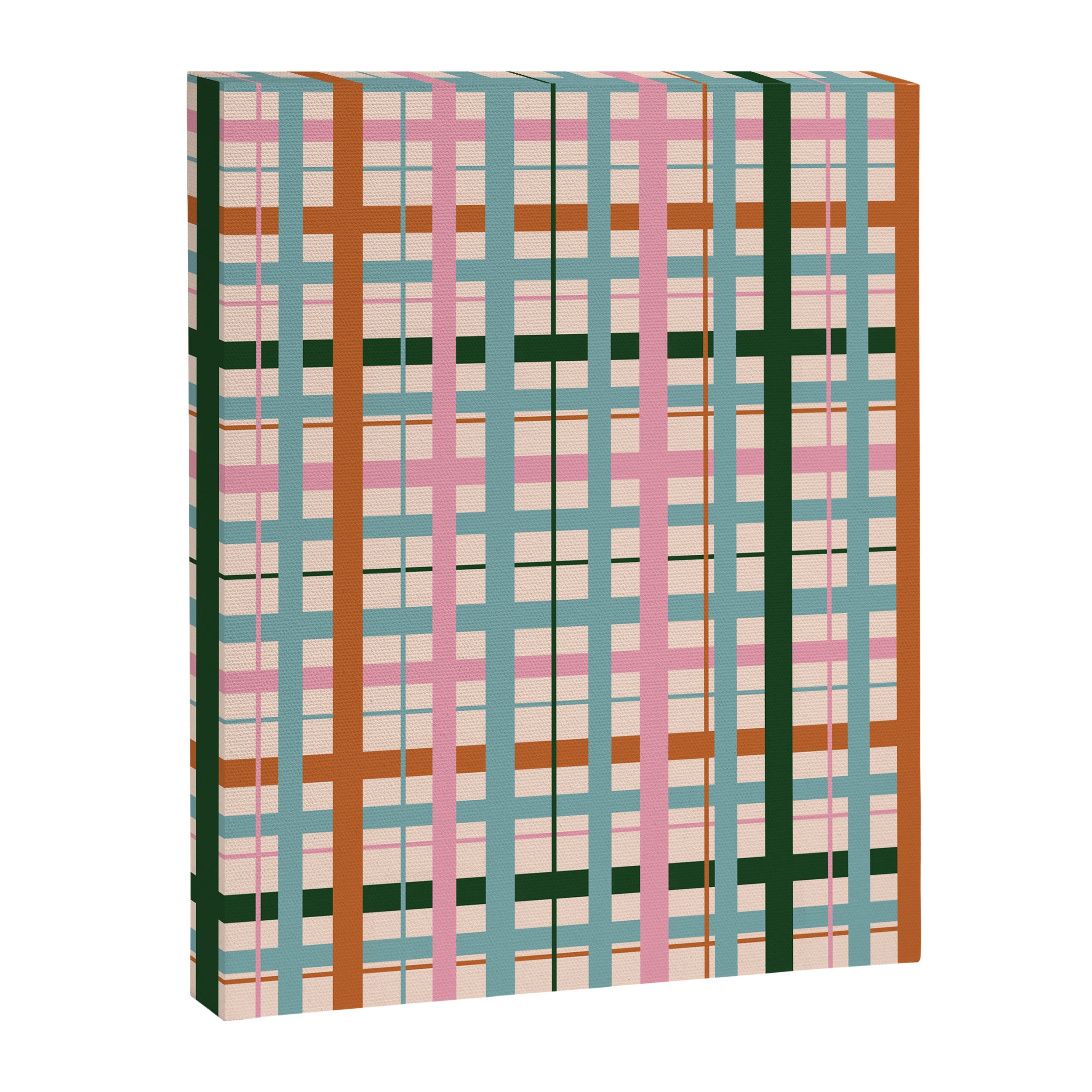 Gingham - Pastel Color  Canvas Print Gallery Image 8