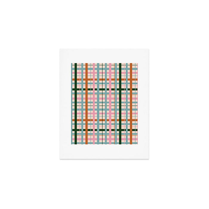 Gingham - Pastel Color  Art Print Gallery Image 1