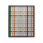 Gingham - Pastel Color  Framed Canvas Print Gallery Image 8