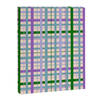 Gingham - Very Peri, Green, turquoise  Canvas Print Gallery Image 8