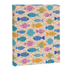 Go Fish - Blue, Yellow, Very Peri and Pink  Canvas Print Gallery Image 8