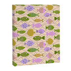 Go Fish - Green, Very Peri, beige Canvas Print Gallery Image 8