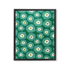 Green Flower Framed Canvas Print Gallery Image 8