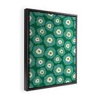Green Flower Framed Canvas Print Gallery Image 2