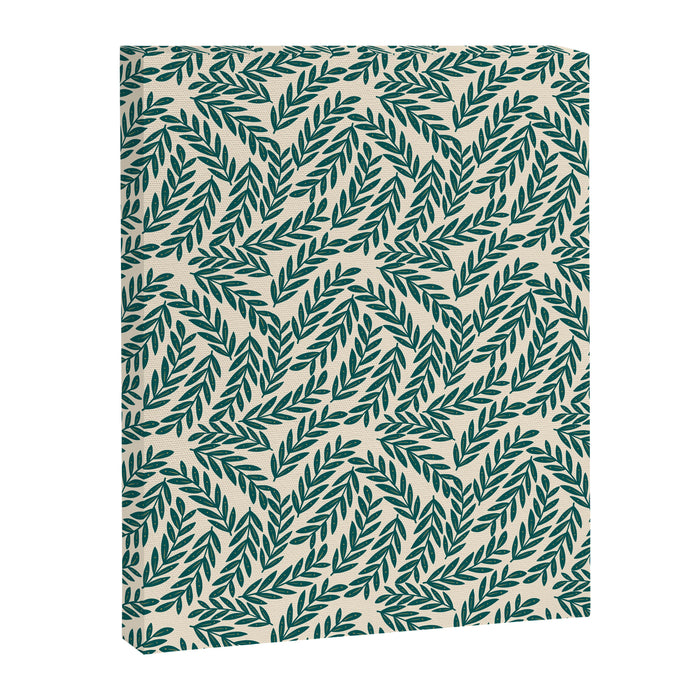 Green Leaves Pattern  Canvas Print Gallery Image 1