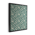 Green Leaves Pattern  Framed Canvas Print Gallery Image 2