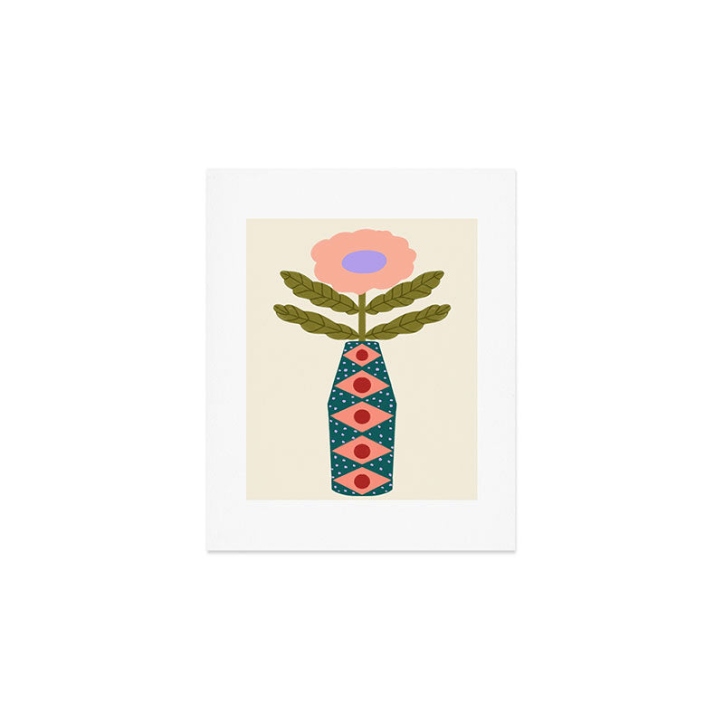Groovy Floral Vase  Art Print Gallery Image 1