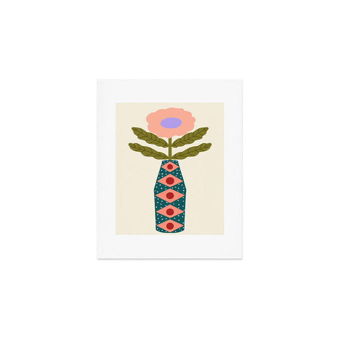 Groovy Floral Vase  Art Print Gallery Image 1