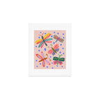 Happy and Colorful Butterflies Illustration Art Print Gallery Image 1