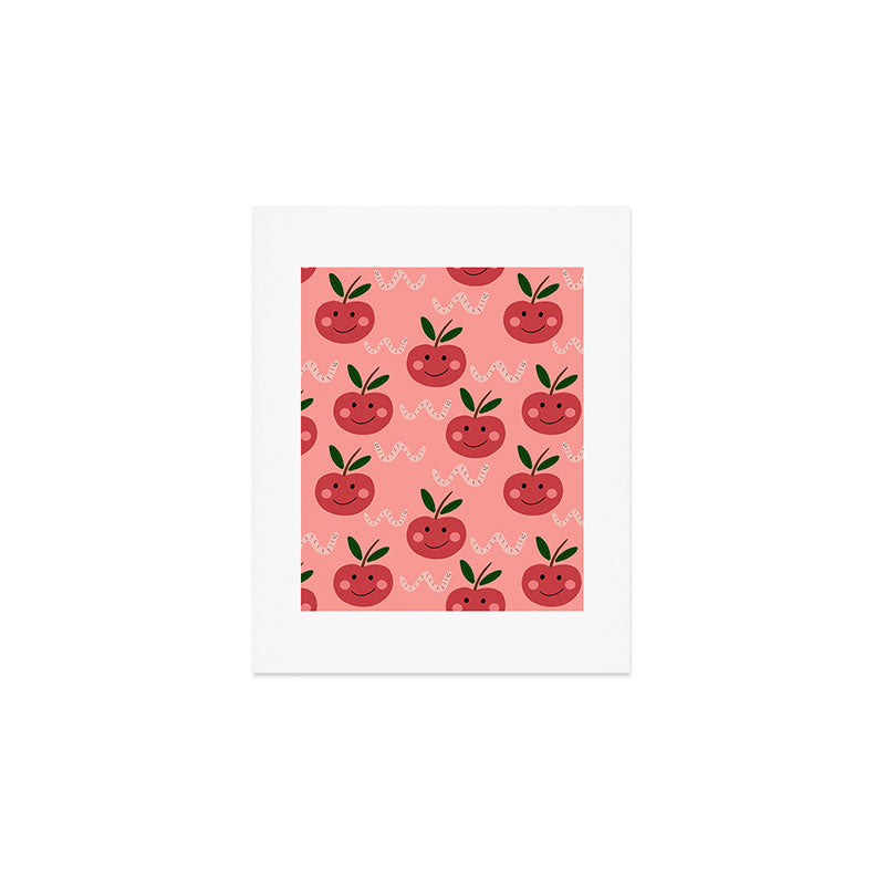 Happy Apple  Art Print Gallery Image 1