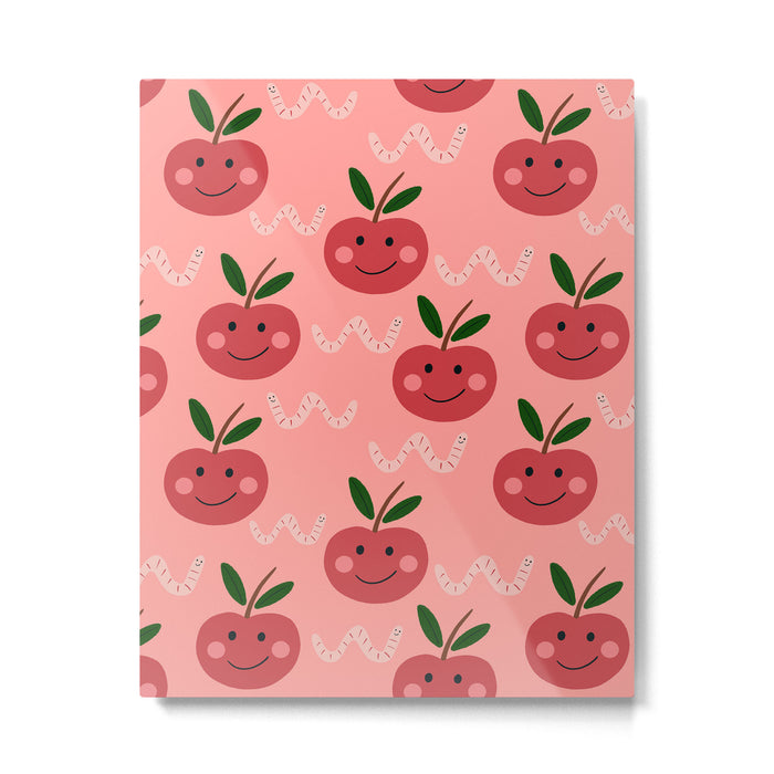 Happy Apple  Metal Print Gallery Image 1