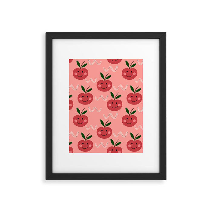 Happy Apple  Framed Art Print Gallery Image 1