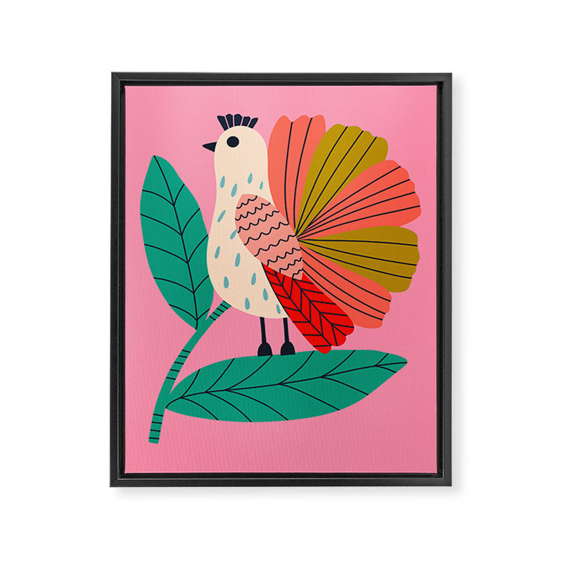 Happy Bird  Framed Canvas Print Gallery Image 8
