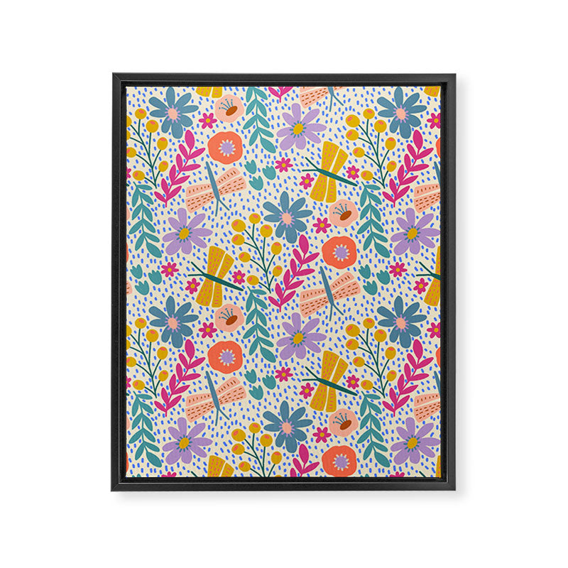 Happy Bloom Framed Canvas Print Gallery Image 8