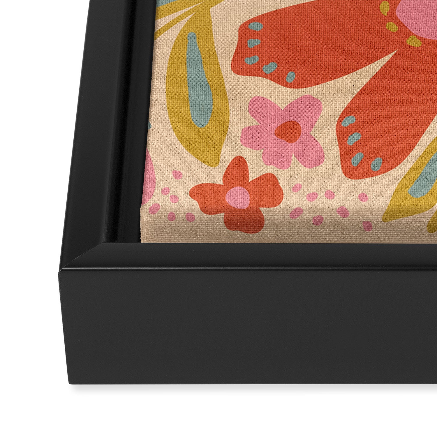 Happy Bloom Framed Canvas Print Gallery Image 3