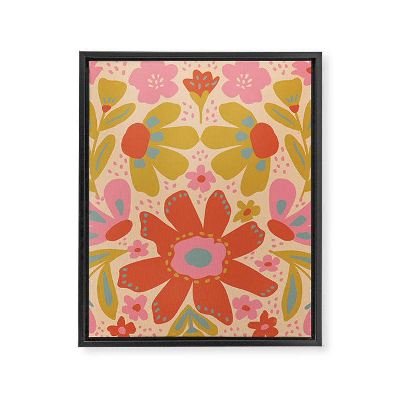 Happy Bloom Framed Canvas Print Gallery Image 8