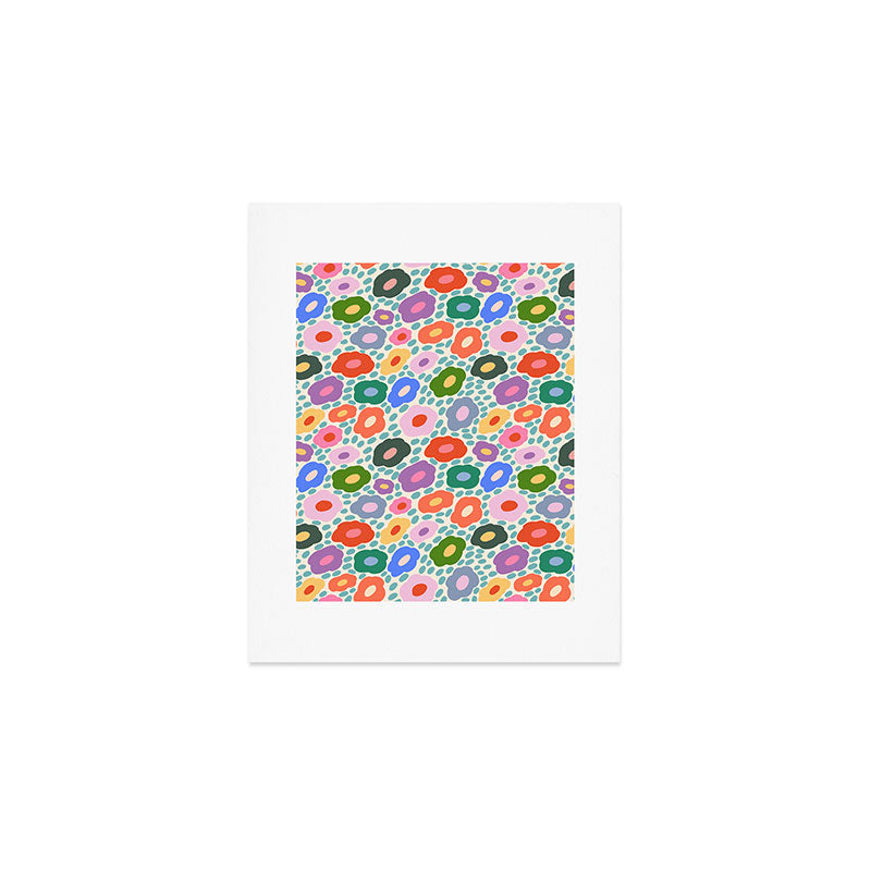 Happy Colorful Flower Art Print Gallery Image 1