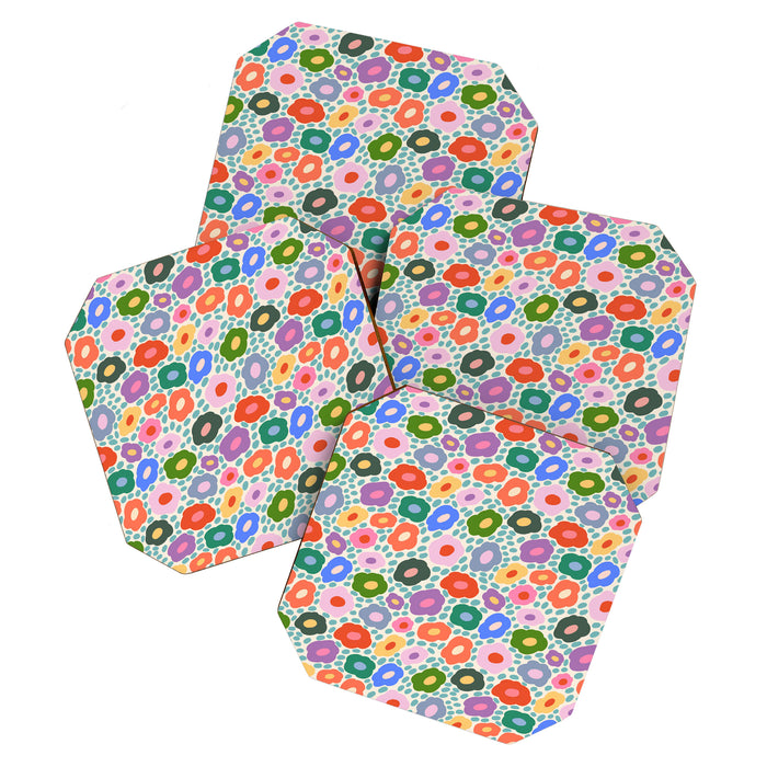Happy Colorful Flower Coaster Gallery Image 1
