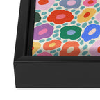 Happy Colorful Flower Framed Canvas Print Gallery Image 3