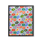 Happy Colorful Flower Framed Canvas Print Gallery Image 8