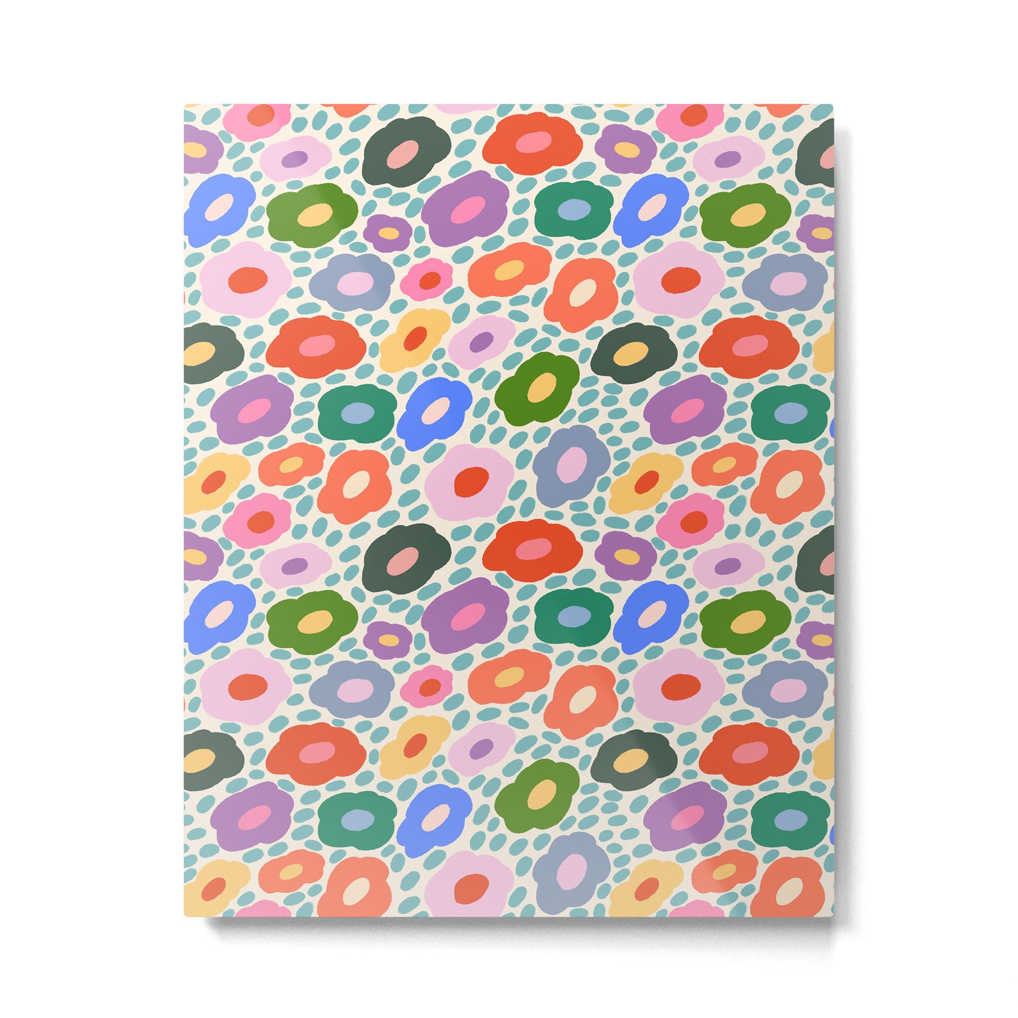 Happy Colorful Flower Metal Print Gallery Image 6