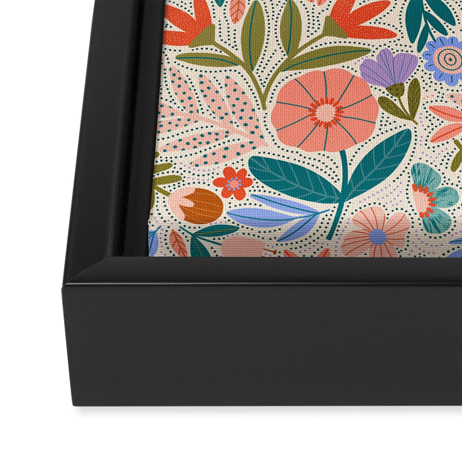 Happy Print  Framed Canvas Print Gallery Image 3