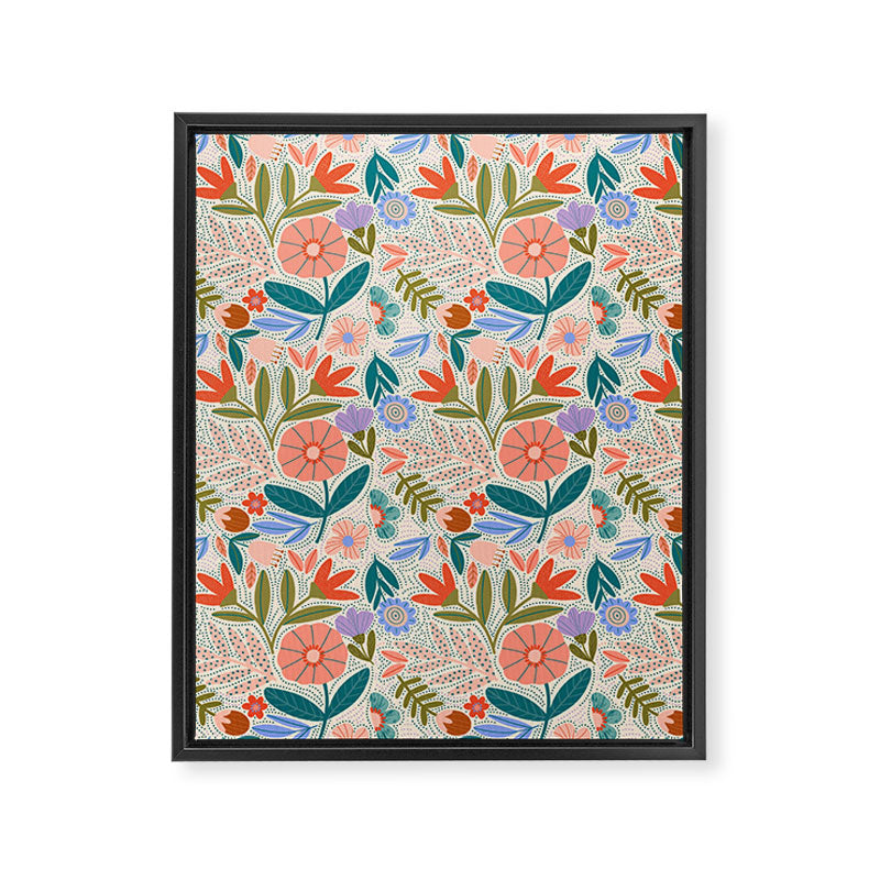 Happy Print  Framed Canvas Print Gallery Image 8