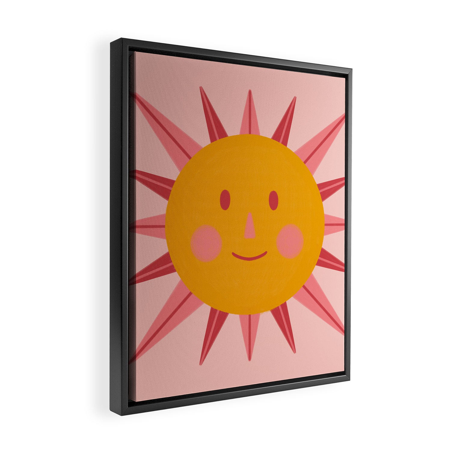 Happy Summer Sun Framed Canvas Print Gallery Image 2