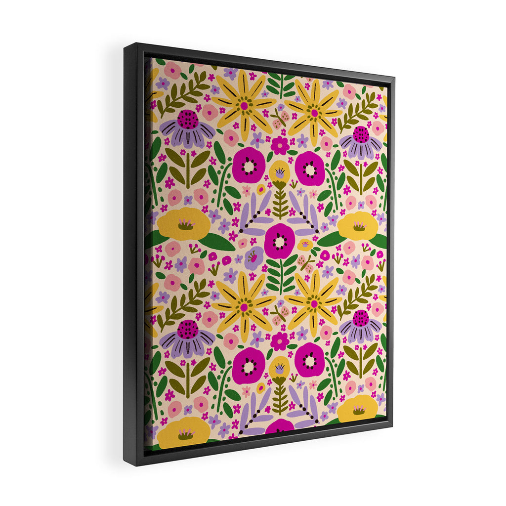 Hey, flowers Framed Canvas Print Gallery Image 2