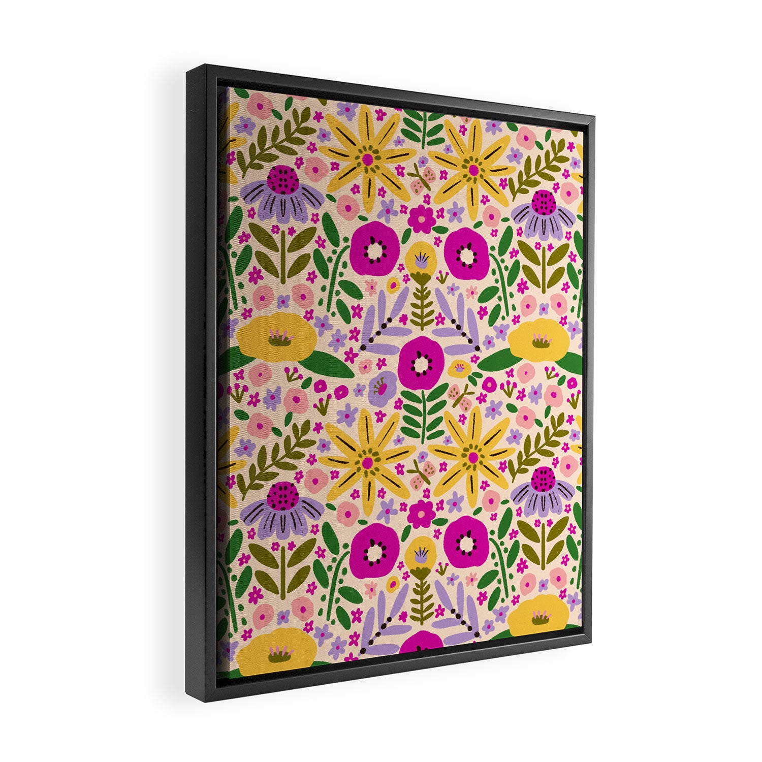 Hey, flowers Framed Canvas Print Gallery Image 2